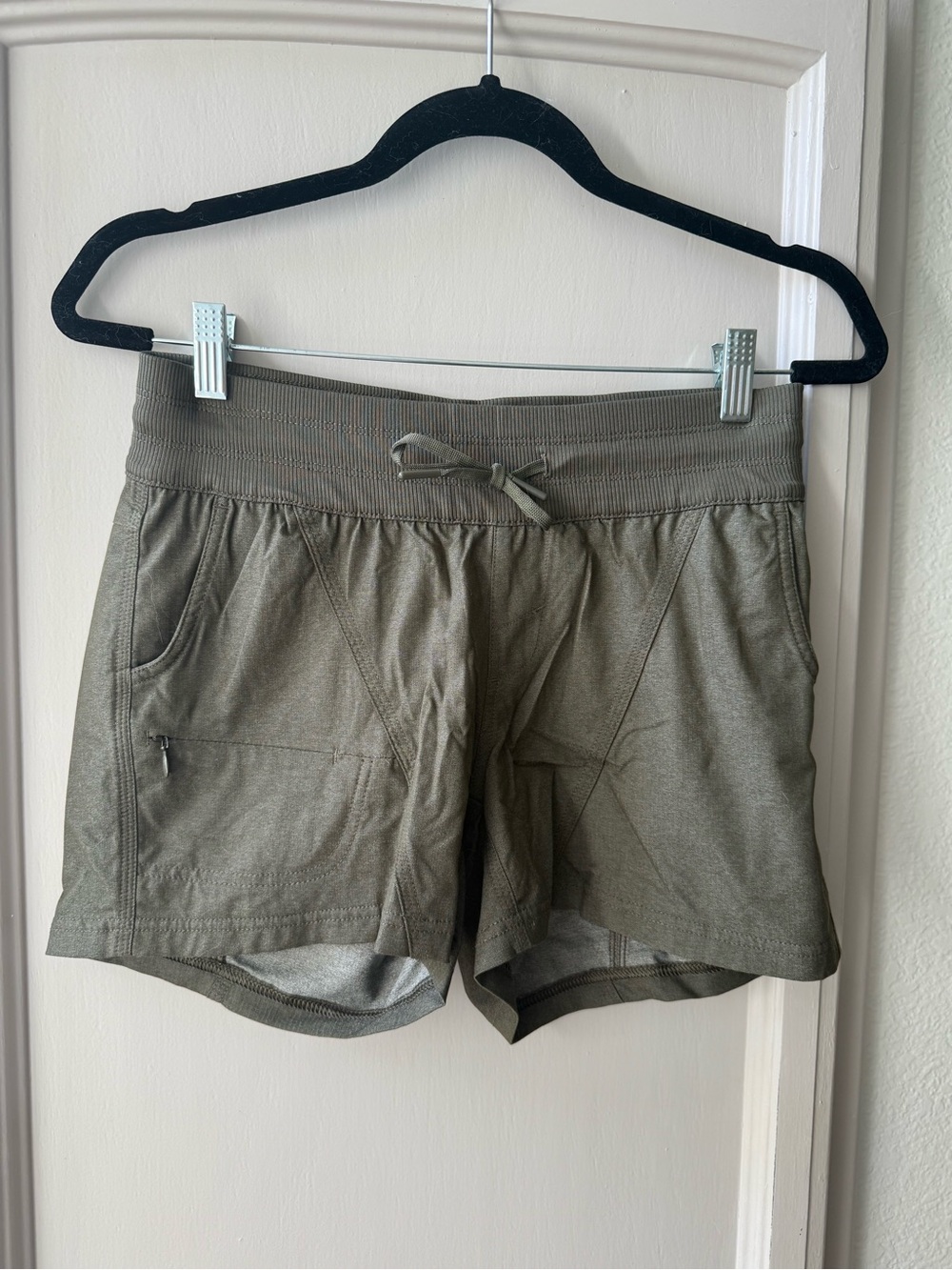 The North Face Olive Athletic Drawstring Shorts